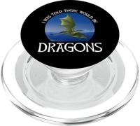 I Was Told There Would Be Dragons Funny Ren Faire PopSockets PopGrip for MagSafe