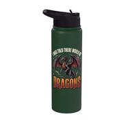 I was Told There Would Be Dragons Stainless Steel Insulated Water Bottle