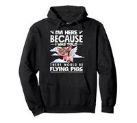 I Was Told There Would Be Flying Pigs Aviator Pullover Hoodie