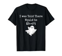 I was Told There Would be Ghosts Funny Value Graphic T-Shirt, Men, Black, M