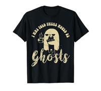 I was Told There Would be Ghosts Funny Value Graphic T-Shirt, Men, Black, XL