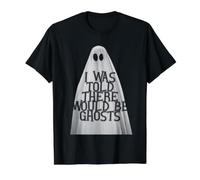 I was Told There Would be Ghosts Funny Value Graphic T-Shirt, Men, Black, XL