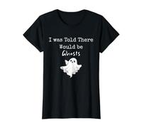 I was Told There Would be Ghosts Funny Value Graphic T-Shirt, Women, Black, XS