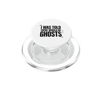 I Was Told There Would Be Ghosts Spooky Quote Bat Spider PopSockets PopGrip for MagSafe