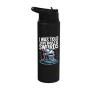 I was Told There Would Be Swords Knight Helmet Stainless Steel Insulated Water Bottle