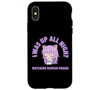 I Was Up All Night Watching Korean Drama Kawaii Case for iPhone X/XS