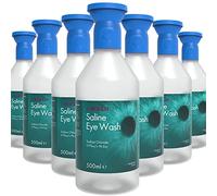 I-Wash Bottle with Eye Bath - The Premium Eye Wash for Most Minor Eye Irritations, Sterile Saline Solution 0.9% PH EUR, 500 ml with Easy to Use Eye Bath (500ml w/Eye Bath Pack of 10 Bottles)