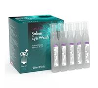 I-Wash Pods - The Premium Eye Wash Pods for Most Minor Eye Irritations, Sterile Saline Solution 0.9% PH EUR, Pack of 25 x 20ml Pods (Pack of 1)