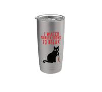 I Watch Murder Shows to Relax - Fun True Crime Lovers Stainless Steel Insulated Tumbler