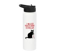 I Watch Murder Shows to Relax - Fun True Crime Lovers Stainless Steel Insulated Water Bottle