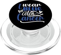 I Wear Blue For Colon Cancer Awareness PopSockets PopGrip for MagSafe