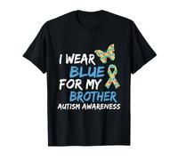 I Wear Blue For My Brother Autism Awareness day Brother T-Shirt