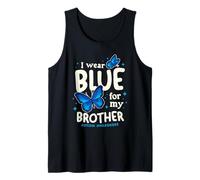 I Wear Blue for My Brother Autism Awareness Tank Top