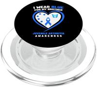I Wear Blue for My Brother Juvenile Arthritis Awareness PopSockets PopGrip for MagSafe