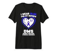 I Wear Blue for My Nephew Cure Dandy-Walker Syndrome Premium T-Shirt