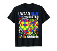 I Wear Blue for My Son Autism Awareness Month Support T-Shirt