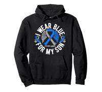 I Wear Blue For My Son Type 1 Diabetes Awareness Pullover Hoodie