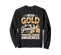 I Wear Gold For My Grandson Pediatric Cancer Sweatshirt