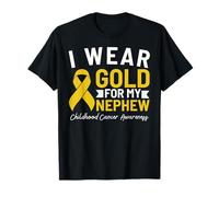 I Wear Gold For My Nephew Childhood Cancer Awareness T-Shirt