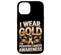 I Wear Gold For Pediatric Cancer Awareness Ribbon Case for iPhone 14