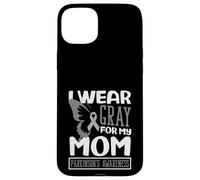 I Wear Gray For My Mom Butterfly Parkinson’s Awareness Case for iPhone 15 Plus