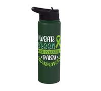 I wear Green for Cerebral Palsy Awareness Stainless Steel Insulated Water Bottle