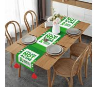I Wear Green For Mental Health Awareness Month Table Runner Tassels Table Décor Party Home For Indoor Outdoor 14 X 60 Inch