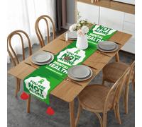 I Wear Green For Mental Health Awareness Month Table Runner Tassels Table Décor Party Home For Indoor Outdoor 14 X 60 Inch