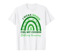 I Wear Green for My Cousin Stuttering Awareness Rainbow Value Graphic T-Shirt