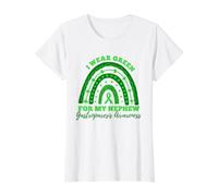 I Wear Green for My Nephew Gastroparesis Awareness Value Graphic T-Shirt, Women, White, M