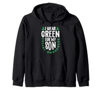 I Wear Green for My Son - Celiac Awareness Zip Hoodie