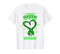 I Wear Green for My Son Gastroparesis Awareness Value Graphic T-Shirt, Men, White, S