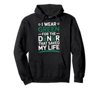 I Wear Green for the Organ Donor Awareness Green Ribbon Pullover Hoodie