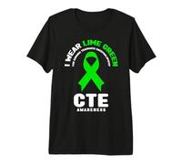 I Wear Lime Green for Chronic Traumatic Encephalopathy Premium T-Shirt