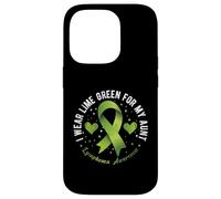 I Wear Lime Green for My Aunt Lymphoma Awarenes Case for iPhone 14 Pro