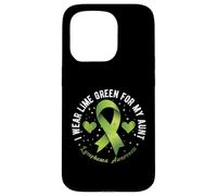 I Wear Lime Green for My Aunt Lymphoma Awarenes Case for iPhone 15 Pro