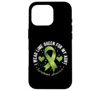 I Wear Lime Green for My Aunt Lymphoma Awarenes Case for iPhone 16 Pro