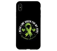 I Wear Lime Green for My Aunt Lymphoma Awarenes Case for iPhone XS Max