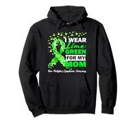 I Wear Lime Green For My Mom Non-Hodgkin's Lymphoma Cancer Pullover Hoodie
