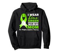 I Wear Lime Green For My Mom Non-Hodgkin's Lymphoma Pullover Hoodie