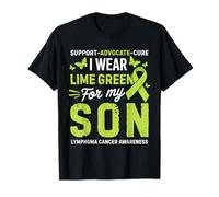 I Wear Lime Green for Son Lymphoma Cancer Awareness T-Shirt