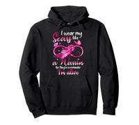 I wear my scars like a warrior breast cancer awareness Pullover Hoodie