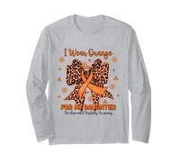 I Wear Orange for Daughter Coquette Developmental Disability Long Sleeve T-Shirt