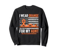 I Wear Orange For My Aunt Multiple Sclerosis Awareness Sweatshirt