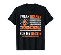 I Wear Orange for My Bestie Multiple Sclerosis Awareness T-Shirt