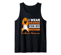 I Wear Orange For My Brother Leukemia Cancer Awareness Tank Top