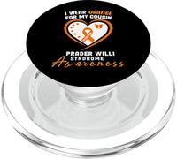 I wear Orange for my Cousin Prader Willi Syndrome Awareness PopSockets PopGrip for MagSafe