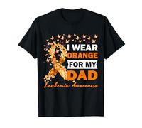 I Wear Orange For My Dad Leukemia Cancer Awareness T-Shirt