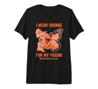 I Wear Orange for My Friend Multiple Sclerosis Awareness Premium T-Shirt