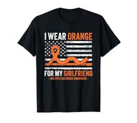 I Wear Orange for My Girlfriend Multiple Sclerosis Awareness T-Shirt